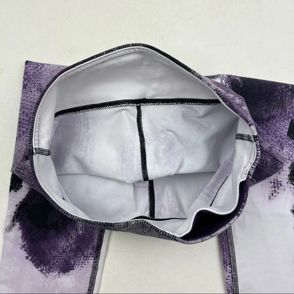 ALO Yoga Airbrush Purple Smoke Printed Leggings - Picture 6 of 9